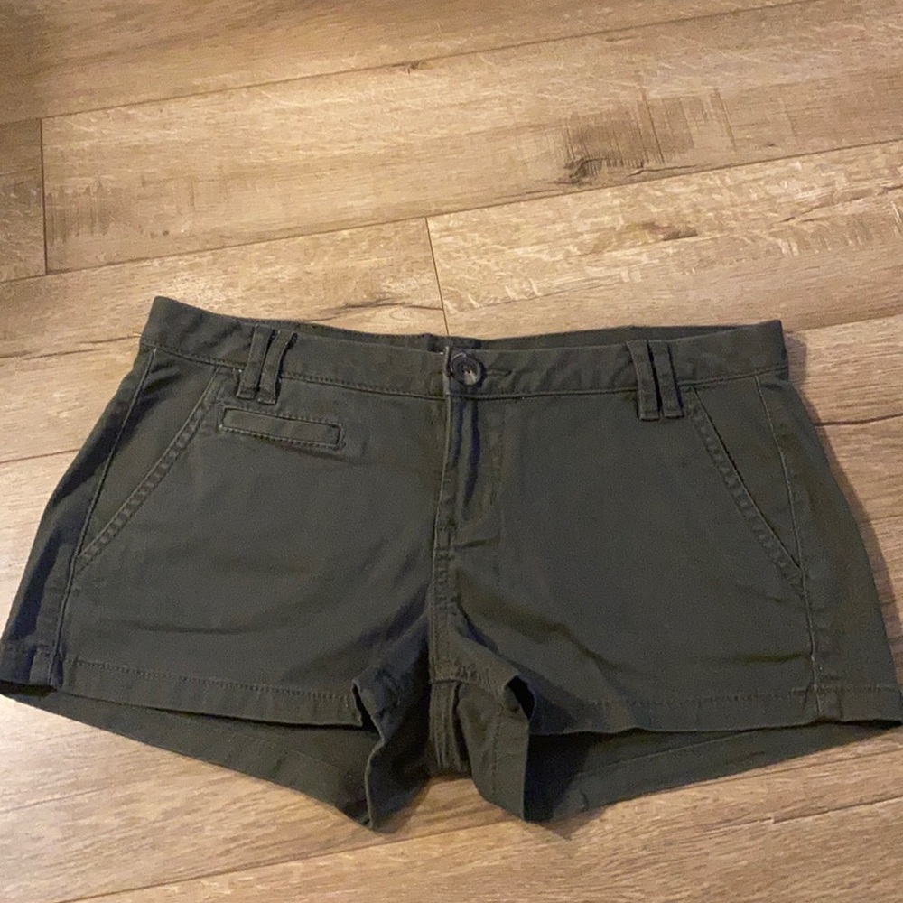 Express Army green shorts